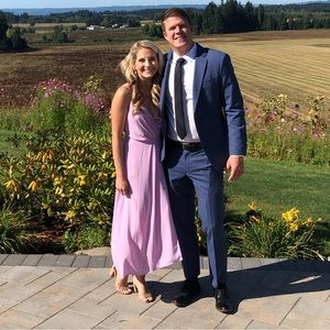 All in Favor Midi Dress (Size: XS)